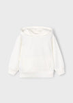 Mayoral Erkek Çocuk Uzun Kol Kapüşonlu Sweatshirt Beyaz