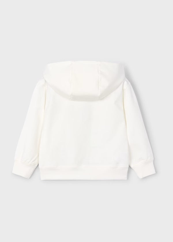 Mayoral Erkek Çocuk Uzun Kol Kapüşonlu Sweatshirt Beyaz