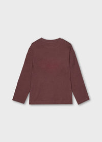 Mayoral Erkek  Çocuk Uzun Kol Tshirt Bordo Baskılı