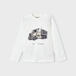 Mayoral Erkek  Çocuk Uzun Kol Tshirt Ekru Baskılı