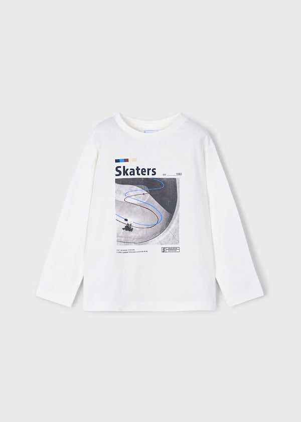 Mayoral Erkek Çocuk Uzun Kol Tshirt İkili Set Lacivert Beyaz