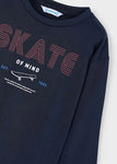 Mayoral Erkek Çocuk Uzun Kol Tshirt İkili Set Lacivert Beyaz