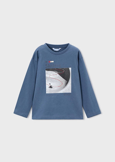 Mayoral Erkek Çocuk Uzun Kol Tshirt İkili Set Mavi Kırmızı