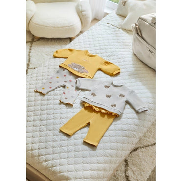 Mayoral Kız Bebek Bluz Tayt Takım Dörtlü Sarı