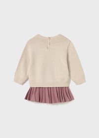 Mayoral Kız Bebek Örme Kazak Etek İkili Set Pembe