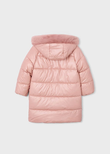 Mayoral Kız Çocuk Astarlı Uzun Şişme Mont Pembe