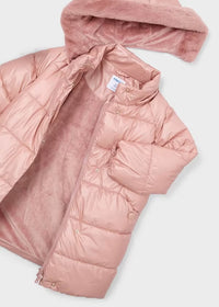 Mayoral Kız Çocuk Astarlı Uzun Şişme Mont Pembe