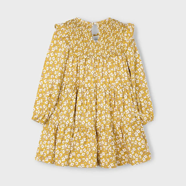 Mayoral Kız Çocuk Elbise Sarı Çiçekli