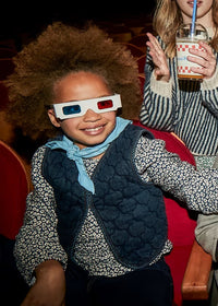 Mayoral Kız Çocuk Kot Yelek Kabartmalı