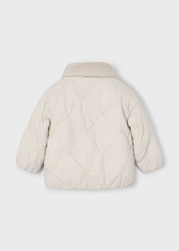 Mayoral Kız Çocuk Şişme Mont Nakışlı Krem
