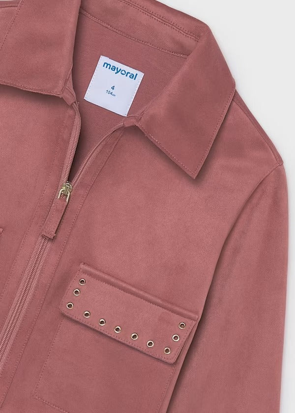 Mayoral Kız Çocuk Süet Ceket Pembe