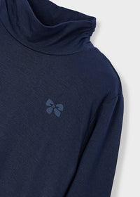 Mayoral Kız Çocuk Yarım Balıkçı Viskos Bluz Lacivert