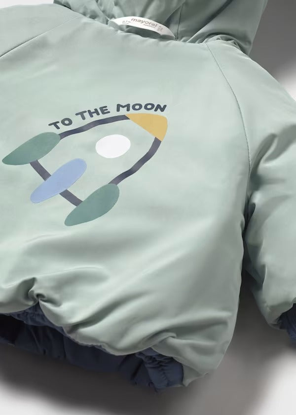 Mayoral Yenidoğan Çift Yönlü Mont Mavi-Mint