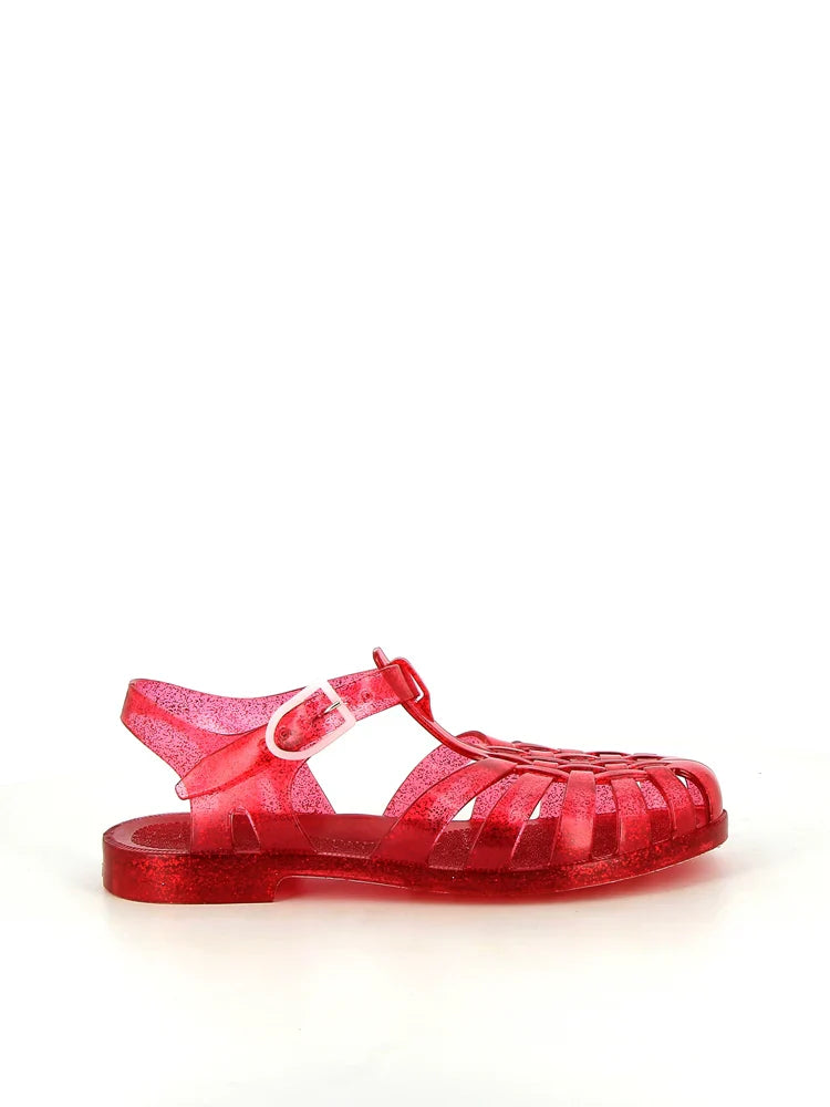 Meduse Yetişkin Sandalet Sun Cerise Paillete Kırmızı