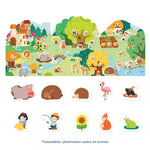 Mideer Yeniden Kullanılabilir Jel Çıkartma Seti Hayvan Kasabası