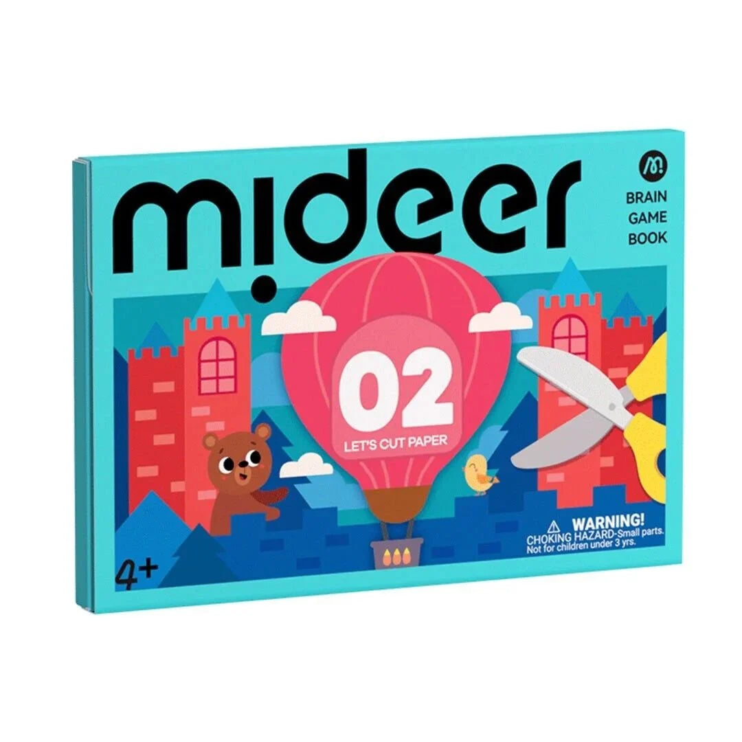 Mideer Zeka Oyunu Kitabı - Kağıt Kesme Etkinlikleri 2. Seviye