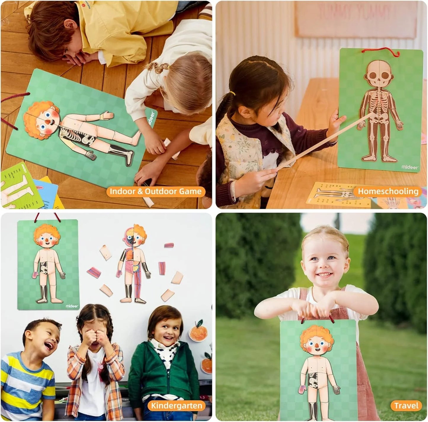 Mideer Body Magnet Eğitici İnsan Vücudu Oyun Seti 90 Parça