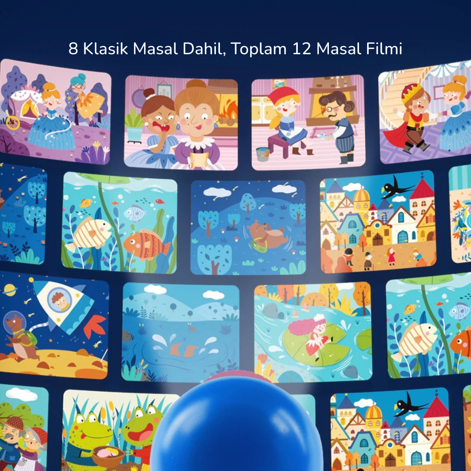 Mideer Masal Projektörü Kids Storybook Torch (4’ü 1 Arada)