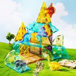 Mideer Renkli Magnetic Tiles Jurassic Macerası