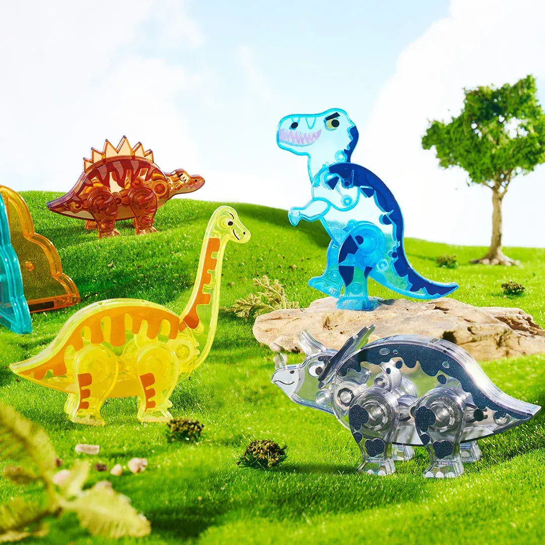 Mideer Renkli Magnetic Tiles Jurassic Macerası