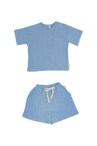 Miela Kids Comfy Müslin Set Sky Blue