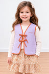 Miela Kids Dreams Kapitone Yelek Floral Lila