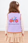 Miela Kids Dreams Kapitone Yelek Floral Lila