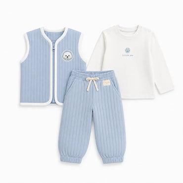 Miela Kids Kapitone Bebek Takımı Gök Mavisi Little Paw