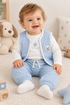 Miela Kids Kapitone Bebek Takımı Gök Mavisi Little Paw