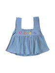 Miela Kids Müslin Crop Set Flouncy Sky Blue