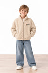 Miela Kids Peluş Bomber Ceket Bej Camper