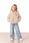 Miela Kids Peluş Bomber Ceket Bej Maison Goose