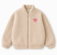 Miela Kids Peluş Bomber Ceket Bej Maison Goose
