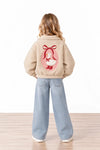 Miela Kids Peluş Bomber Ceket Bej Maison Goose