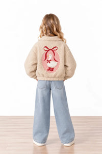 Miela Kids Peluş Bomber Ceket Bej Maison Goose