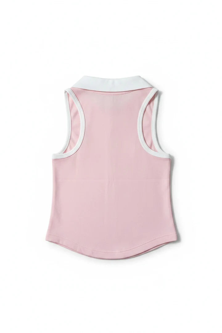 Miela Kids Tennis Club Kız Çocuk Fermuarlı Spor Üst Candy Pink