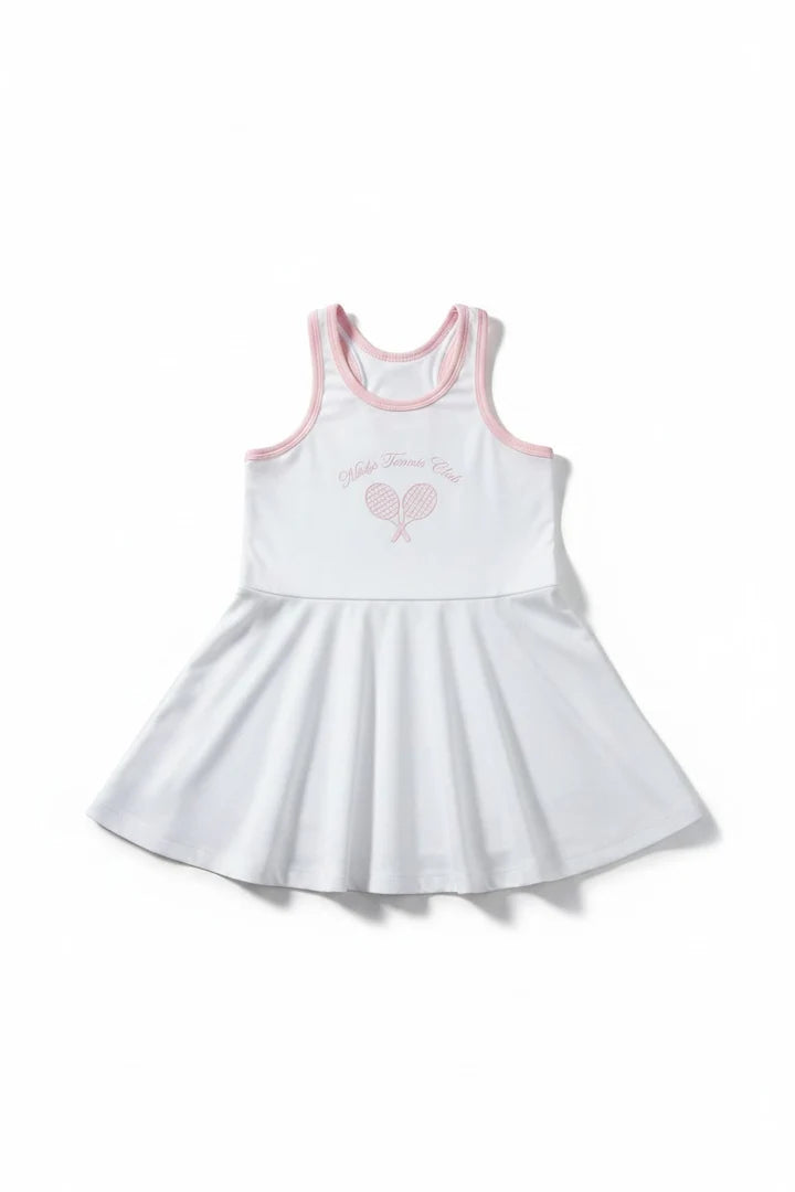 Miela Kids Tennis Club Kız Çocuk Tenis Elbisesi Beyaz