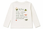 Miela Kids Uzun Kollu Tshirt Beyaz Camp Checklist