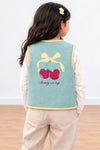 Miela Kids Cherry Kapitone Yelek Mint