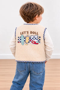 Miela Kids Let's Roll Kapitone Yelek Bej