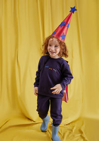 Miela Kids Pelerin Detaylı Sweatshirt Gece Mavisi