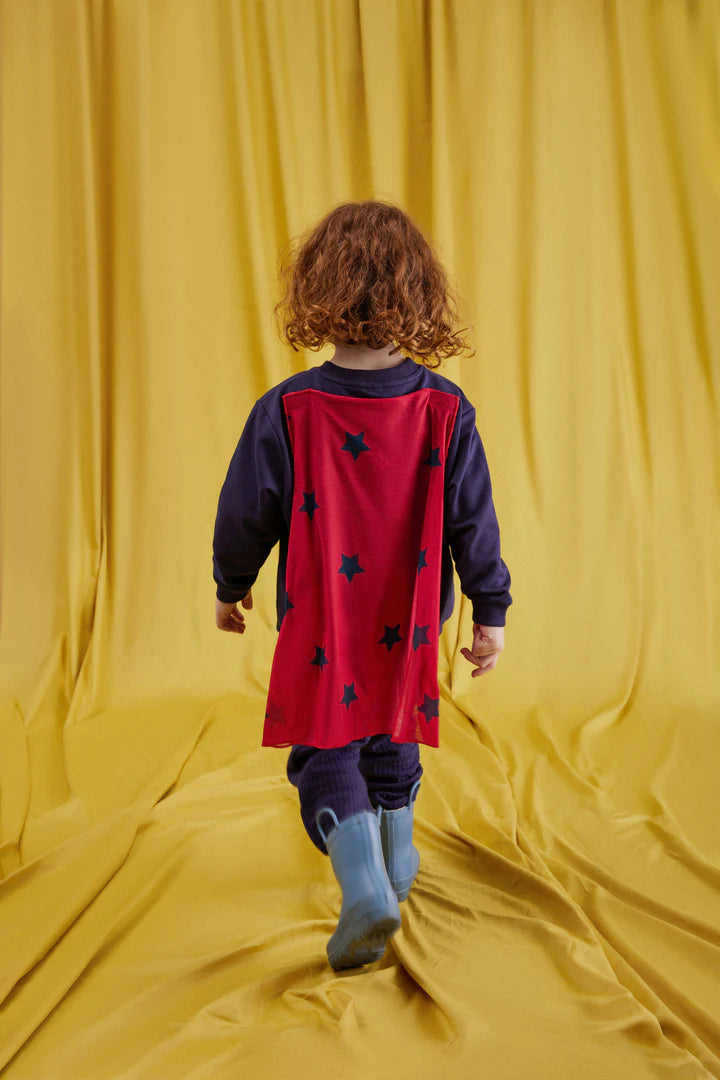 Miela Kids Pelerin Detaylı Sweatshirt Gece Mavisi