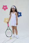Miela Kids Tennis Club Kız Çocuk Tenis Elbisesi Beyaz