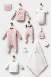 Moi Noi Hatane Çıkış Seti 10'lu Set Pembe Kuş