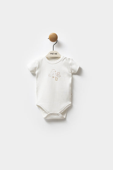 Moi Noi Şapka Tulum Body Takım Sonbahar Sarı