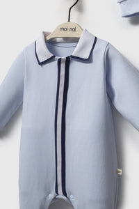 Moi Noi Şapkalı Tulum Captain Mavi