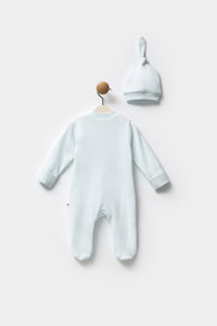 Moi Noi Şapkalı Tulum Palmiye Mavi