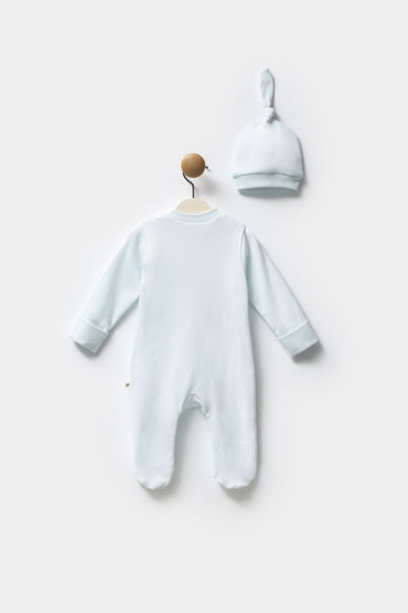 Moi Noi Şapkalı Tulum Palmiye Mavi