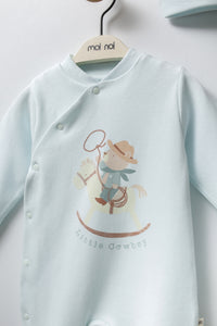 Moi Noi Şapkalı Tulum Palmiye Mavi