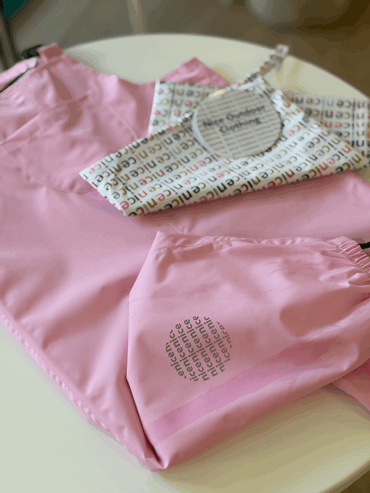 NiceKids Çocuk Yağmur Tulumu Pembe (Çantası Hediyeli)